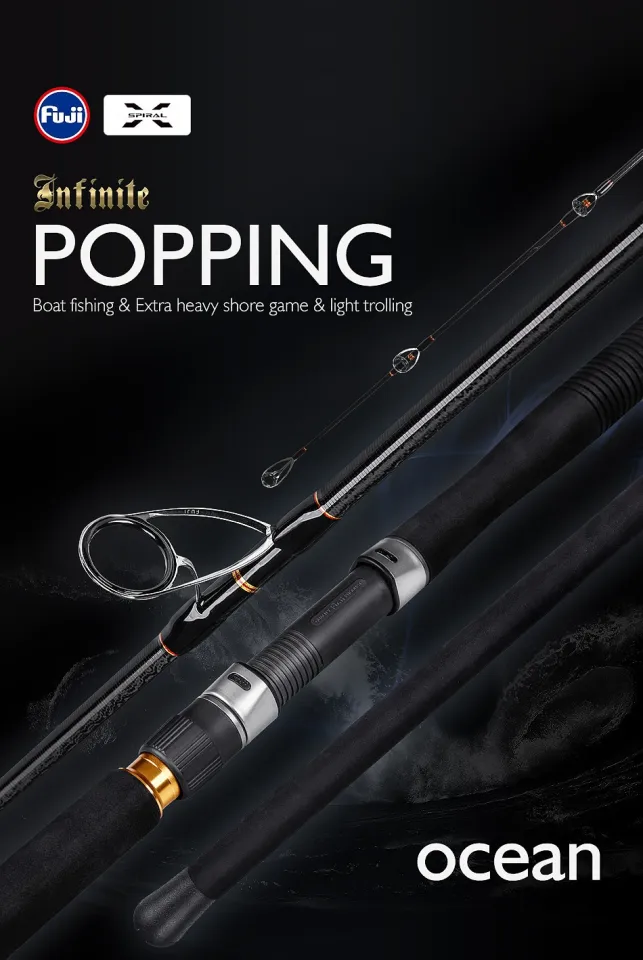 Noeby Ocean Popping Spinning Sea Fishing Rod 2.6M 2.7M H MH Power