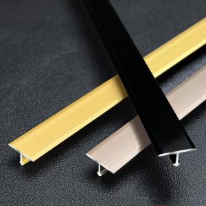 Nẹp nhôm T20 ron tường chỉ chạy sàn ốp tấm PVC sàn nhựa thanh dài 2m7