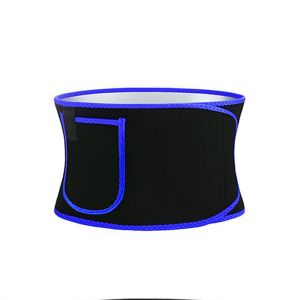 SOLOMONWF Adjustable Fitness Silver Neoprene with Pocket Corsets Fat Burn Loss Weight Protection Sports Waist Supporter Waist Tummy Trimmer Slimming Sweat Belt Body Shaper Wrap Band