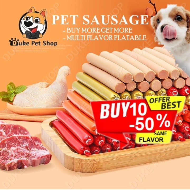 Dog Treat 15g Three Flavors of Sausage For All Dog Breeds Pet Snack Dog Treat Lazada PH