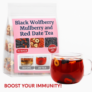 Black Wolfberry Mulberry And Red Date Tea Health Tea Recovery And Late Night Scented Tea
