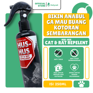 HUS HUS RAT CAT 250 ML Anti TIKUS dan KUCING Spraying Aman Untuk Hewan Peliharaan