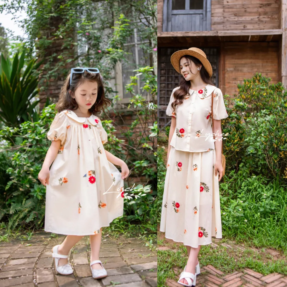 Váy đôi cho mẹ và bé(hàng thiết kế,chất vải đẹp,đường may tỉ mỉ) - Đầm, váy  nữ | ThờiTrangNữ.vn