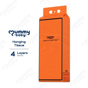 【BUY MORE SAVE MORE】Mummybaby Orange High-End Oversized Wall-Mounted Tissue Paper – Large Size Luxury Paper #ct020