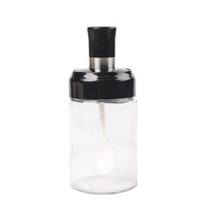 【COD】 Glass Spice Jar Seasoning Bottle Dispensers Oil Bottle With Lid And Spoon Aatroxw