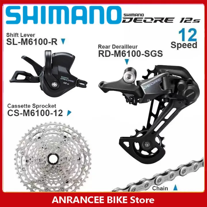 SHIMANO DEORE M6100 Groupset 12 Speed MTB M6100 Shifter Rear