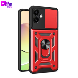 Case Samsung Galaxy A06 Military Slide Camera Premium Grade Ring Magnetic Armor Kick Stand