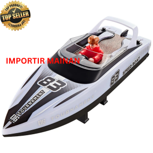 HJ821 mainan kapal remote speed boat 2.4ghz lampu LED full propo rc boat remote control