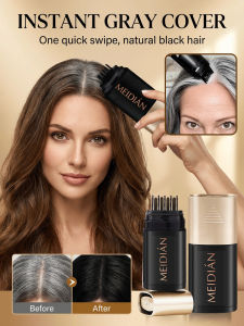 【5s Gray Coverage】Quick-Dry Hair Concealer Pen Hair Touch-Up Pen Gray Hair Cover Instant Hair Color Stick Waterproof Root Concealer For Instant Natural Look Plant-based Hair Darkening Pen