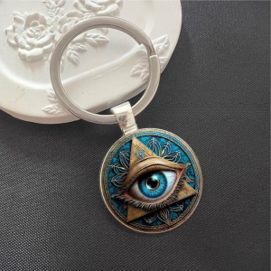 Keychain Decorative Hanging Jewelry Fashion Time Gemstone Artistic Element Personality Evil Exquisite