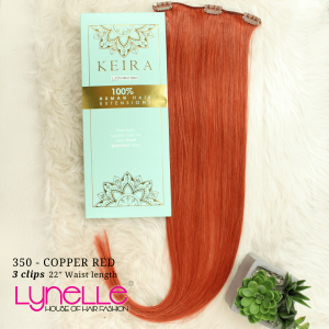 Keira Hair Extensions 100% Human Hair Waist length in Red Copper- CODE- L22W6C350