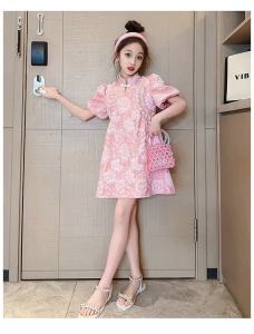 Đầm công chúa sườn xám cổ trang cho bé gái diện lê tết năm mới đẹp size 100-170 hàng Quảng Châu