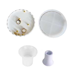 Set Of 2 Silicone Molds For Round Lace Trays Ideal For DIY Projects And Adding Personal Flair To Dining Experiences