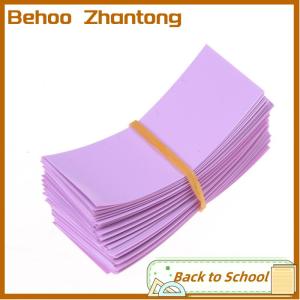 Behoo 100pcs 18650 Battery Wrap PVC Heat Shrink Tubing Pre-cut Precut
