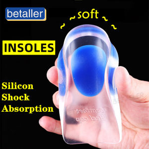 Sol Cangkir Tumit Silikon Bantalan Bagian Dalam Bantalan Setengah Tumit Lembut Bantalan Tumit Transparan Sisipan Nyeri Tumit Menghidupkan Kembali 1 pasang