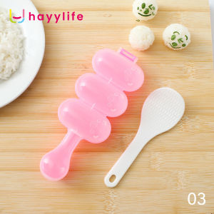 Hayylife Shake Rice Ball Mold - Cetakan bola nasi peralatan makan anak DIY mini rice ball bonus sendok nasi HL-AAA737