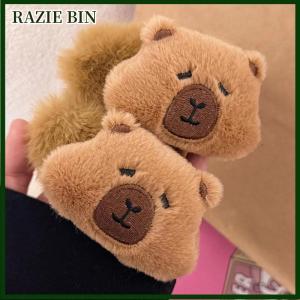 RAZIE BIN Phim Hoạt Hình Capybara Sang Trọng Kẹp Tóc Thú Nhồi Bông Tóc Clip Dễ Thương Side Bangs Clip Barrettes Cho Cô Gái Tóc Sang Trọng Phụ Kiện