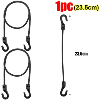 20PCS Heavy Duty Bungee Cords with Hooks Elastic Tie Down Straps for Car Roof Rack Motorcycle Luggage Cargo Net Camping Tent Rope