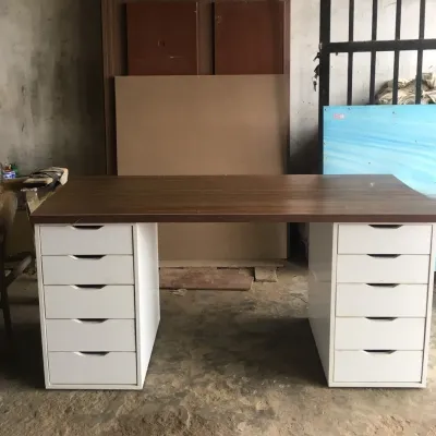 Bàn gaming làm việc kiểu Ikea Gỗ MDF 15mm chống Mọt Đa Năng MT0001