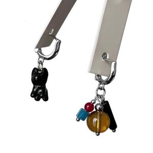 Asymmetric Black Dog Earrings Contemporary Asymmetrical Black Dog Earrings For Stylish And Trendy Occasions