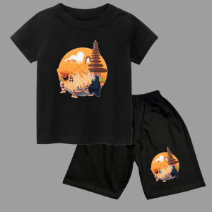 setelan celana pendek dan kaos atasan anak usia 1-10tahun sablon BARONG CANDI bahan katun combed