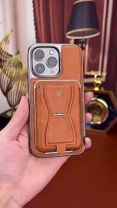 Applicable iPhone16ProMax Magnetic phone case for devices 15Pro Multi-functional cardholder 4 Leather Case