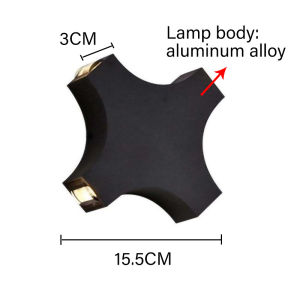 Outdoor Wall Lamp Waterproof Wall Light Modern Indoor Lighting Wall Decor for Courtyard External Wall Living Room Bedroom Home Decor Light Fixture