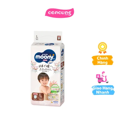 Tã quần Moony Natural (L 36 miếng)