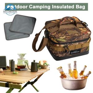 [Hàng Mới Về] Thùng đựng nước đá đi dã ngoại không thấm nước lớn vải túi cách điện làm mát 900D cho cắm trại và đi bộ đường dài giải trí ngoài trời