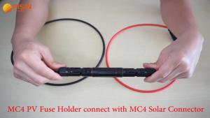 Risin TUV 1000V Solar PV Fused MC4 Connector with DC Inline Fuse 6A 8A 10A 12A 15A 20A 25A 30A