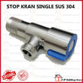 Stop Kran Single Bahan Stainless 1/2 Inch | Stop Kran Toilet Keran Shower Bidet Wastafel | Stop Kran Air Murah Single stainless Termurah Keran Air Shower Kran jet Shower toilet kloset sambungan selang shower. 