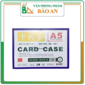 COMBO 5 Card Case Nam châm A5 . Chất liệu nhựa PVC trong suốt.có viền bao quanh.