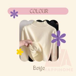 Winter Turtleneck Sweater Women Long Sleeve Wool Fleece Sweater 毛衣针织 Cashmere Knit Velvet Knitwear Sweater Women Sweater Perempuan Baju Musim Sejuk Perempuan Thick Knitted Women Sweater 高領上衣女 Sweatshirt Women 毛衣女 Fuzzy Sweater