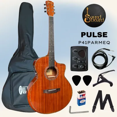 Pulse/Skywing All Mahogany P41PARMEQ Acoustic-Electric Guitar with Full Setup