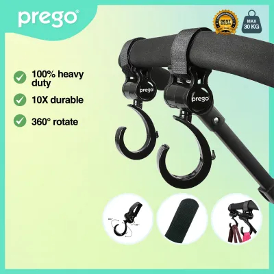 Prego Baby Stroller Hook Hanger Accessories 1 Set 360 Turn Stroler Stroller