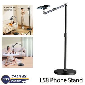 L58 Phone Stand Adjustable 360 Rotation Aluminum Floor Stand Mobile Phone Holders