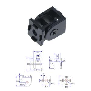 Fantic For 20 30 40 Series Aluminum Profiles 2020 3030 4040 Zinc Alloy Hinge Industrial Aluminum Adjustment Angle Connector