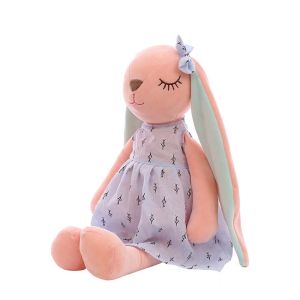 IPIE2 For Children Kids Gifts Plush Pillow Appease Toy Sofa Cushion Soft Plush Stuffed Animal Rabbit Plush Toy Bunny Plush Doll Long Ears Rabbit Doll Rabbit Stuffed Doll