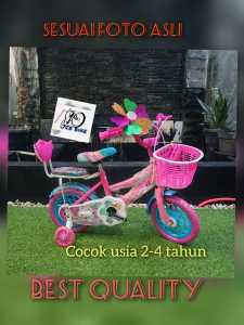 sepeda mini anak perempuan centrum 12 8809-8 ban eva ANTI BOCOR usia 2-4 tahun KUDA PONY
