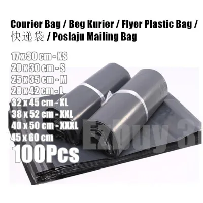 Courier Bag / Beg Kurier / Flyer Plastic Bag / 快递袋 / Poslaju Mailing Bag 100 Pcs/Roll