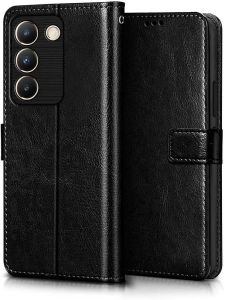 Case Wallet Flip Vivo Y100 4G / Y100 5G Casing Dompet Leather