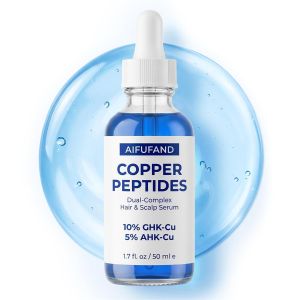 GHK-Cu Copper Peptides Hair & Scalp Serum Fresh Scent 1.69 Fl Oz    Dual Peptide Complex with GHK-Cu & AHK-Cu Lightweight Daily Scalp Care Hydrating & Conditioning Formula