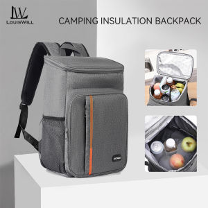 LouisWill Camping Backpack Large Capacity Insulation Backpack Waterproof  Cloth Outdoor Picnic Bag Storage Ice Bag Shoulder Bag Keep Warm Cold Fresh for Hiking Beach Camping