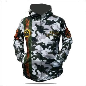 Ballpets Jaket Pria Printing Jaket Pria Camo Army Hoodie Ukuran L XL Jaket Hangat