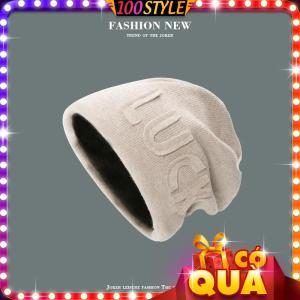 Nón Len Nam Nữ LUCK Thời Trang Mũ Len Korea Phong Cách - 100style