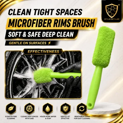 【CP CAR Detailer 】Car Wheel Microfiber Brush Car Wash For Sport Rims Brush Car Wash Accessories