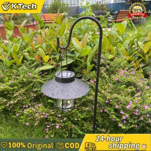 【Vktech】 Solar Tent Camping Lantern Waterproof Outdoor Lighting Retro Garden Balcony Chandelier Durable Solar Powered Lantern for Camping and Outdoor Decor