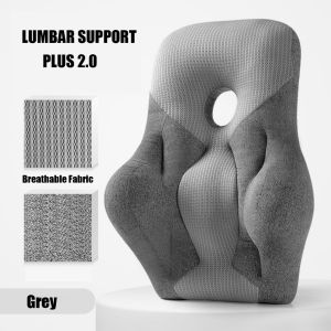 [KKHOUSE] Lumbar Support Back Cushion Backrest Pillow Relieve Pain Waist Cushion Ergonomics Pillow