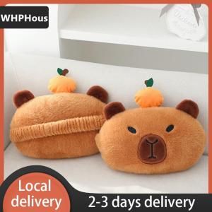 [COD] WHPHous Ship within 24 hours Car Headrest Neck Pillow Capybara Plush Shoulder Protection Cute Tissue Box Kawaii Car Decoration Of Car Supplies Plushie Gift