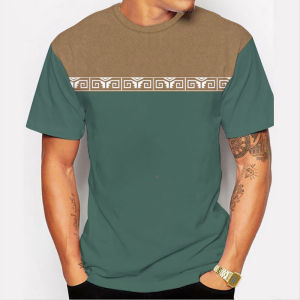 Bohemian Outfits for Men Shirt Sweat-absorbent and Breathable Oversize Mens Polo Shirt Retro Boho Mens Shirt